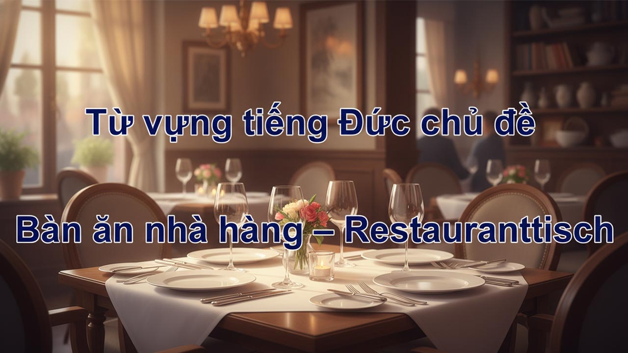 Từ vựng tiếng Đức chủ đề Bàn ăn nhà hàng