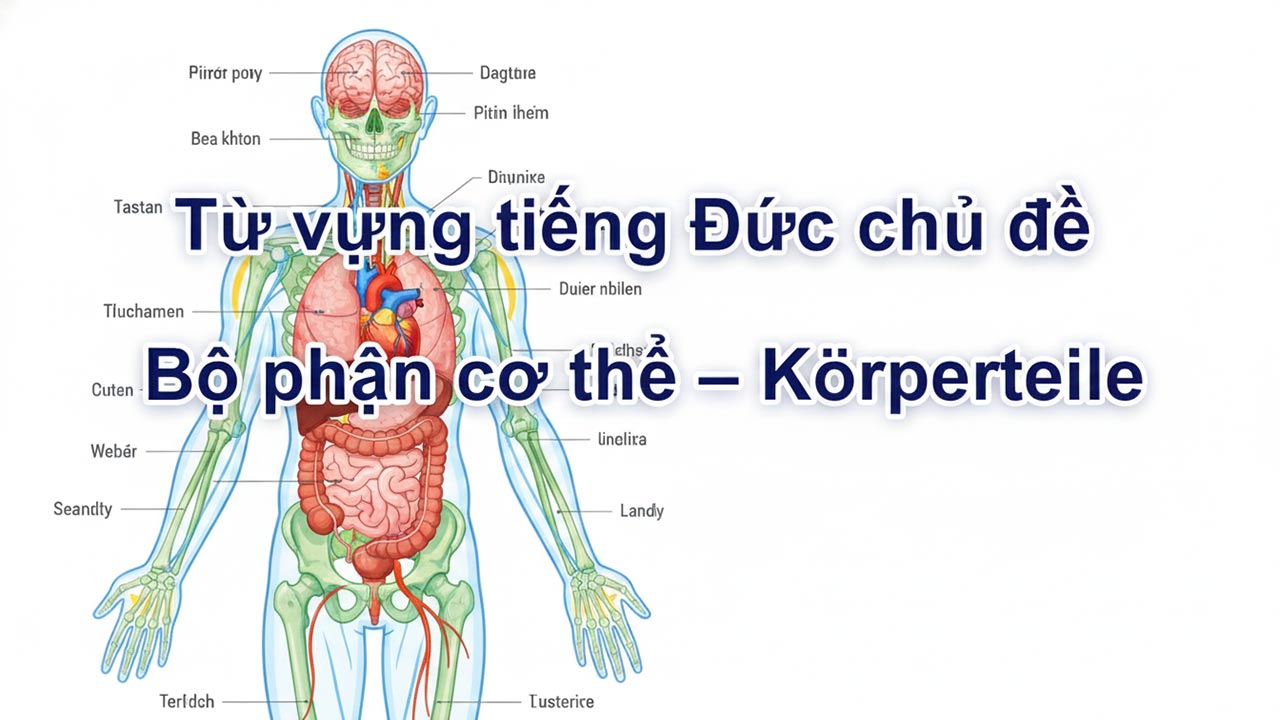 Từ vựng tiếng Đức chủ đề Bộ phận cơ thể