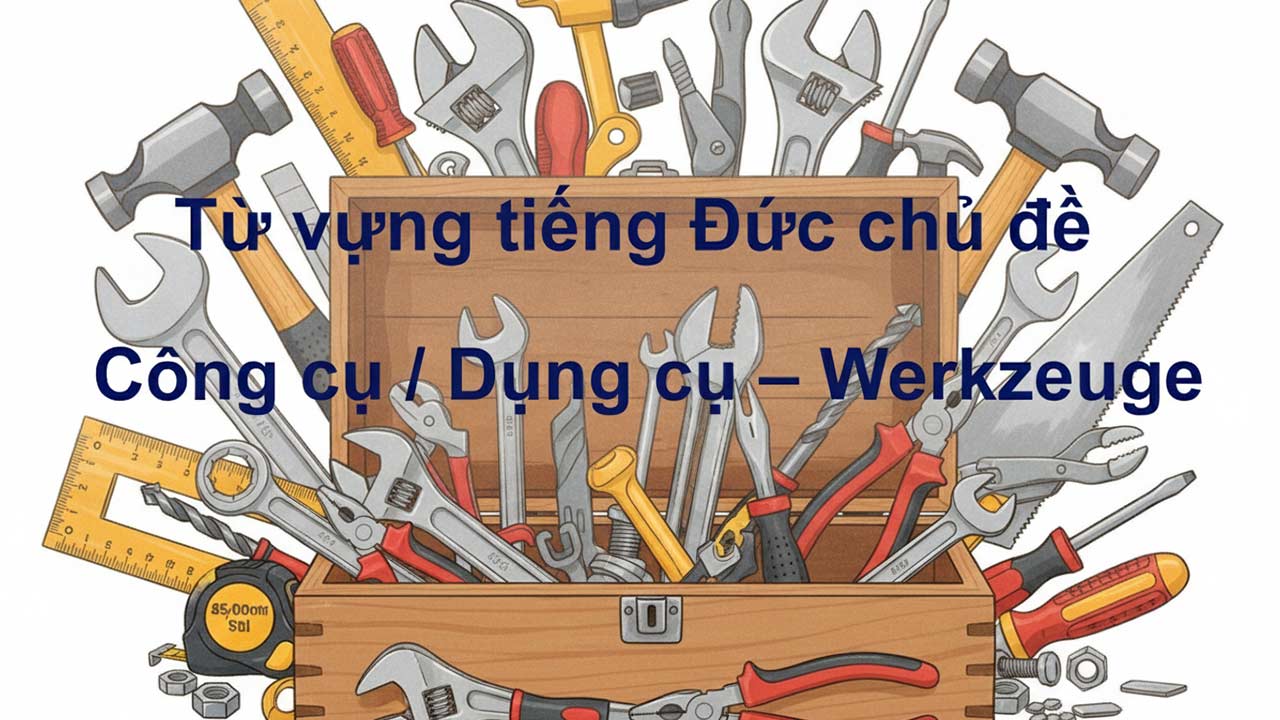 Từ vựng tiếng Đức chủ đề Công cụ Dụng cụ