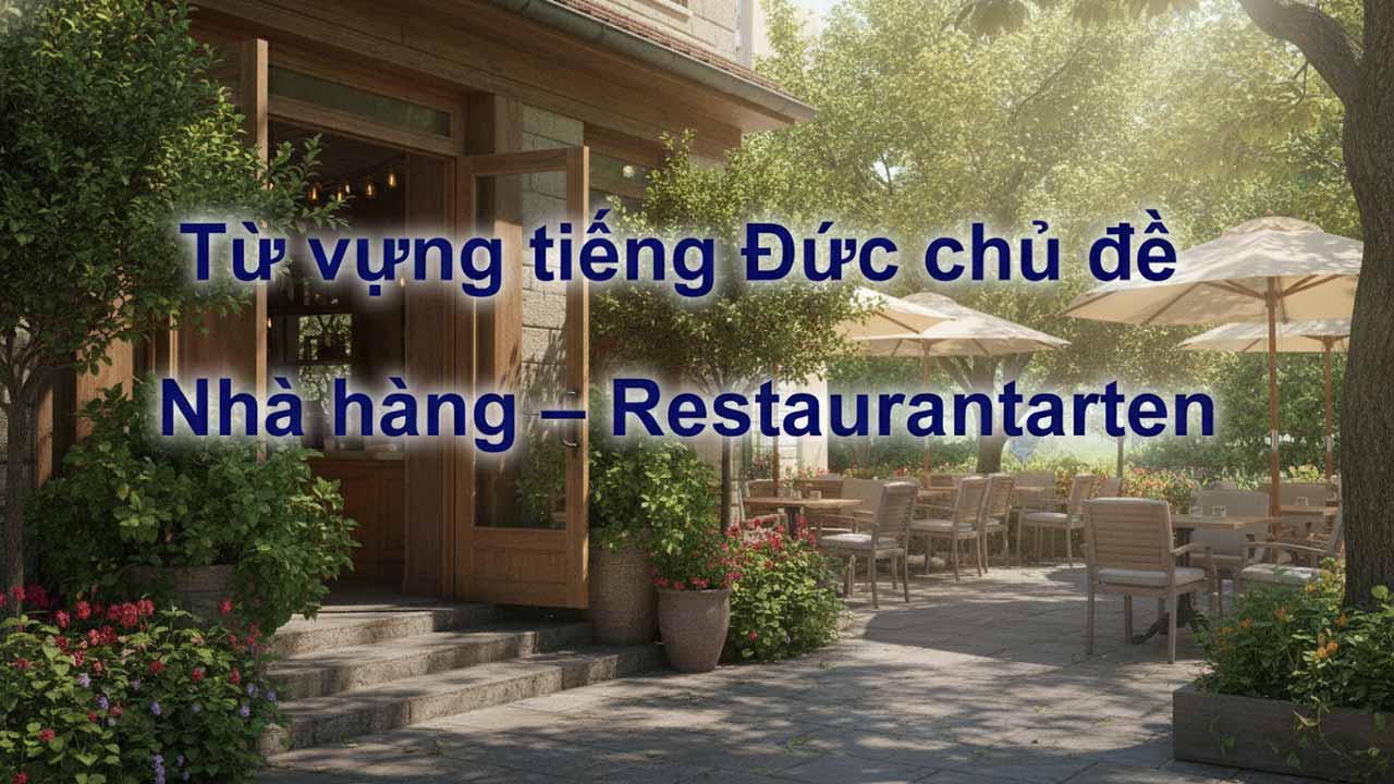 Từ vựng tiếng Đức chủ đề nhà hàng