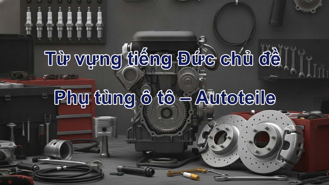 Từ vựng tiếng Đức chủ đề Phụ tùng ô tô