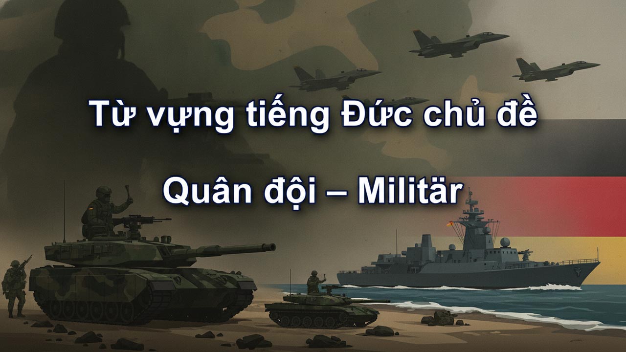 Từ vựng tiếng Đức chủ đề Quân đội