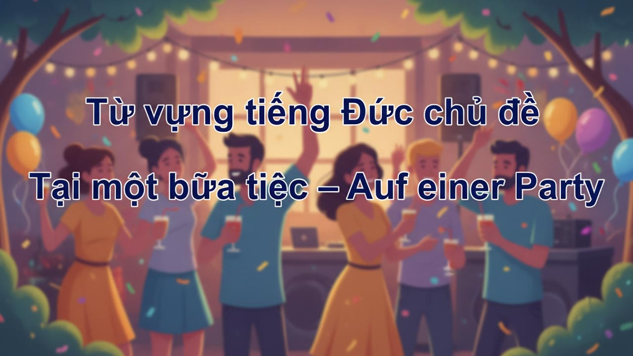 Từ vựng tiếng đức chủ đề Tại một bữa tiệc
