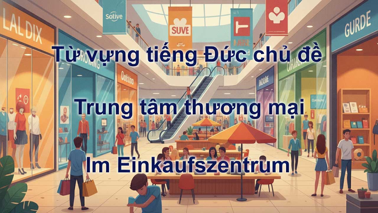 Từ vựng tiếng đức chủ đề Tại trung tâm thương mại
