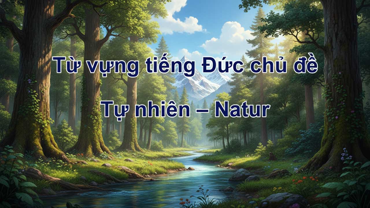 Từ vựng tiếng Đức chủ đề Tự nhiên