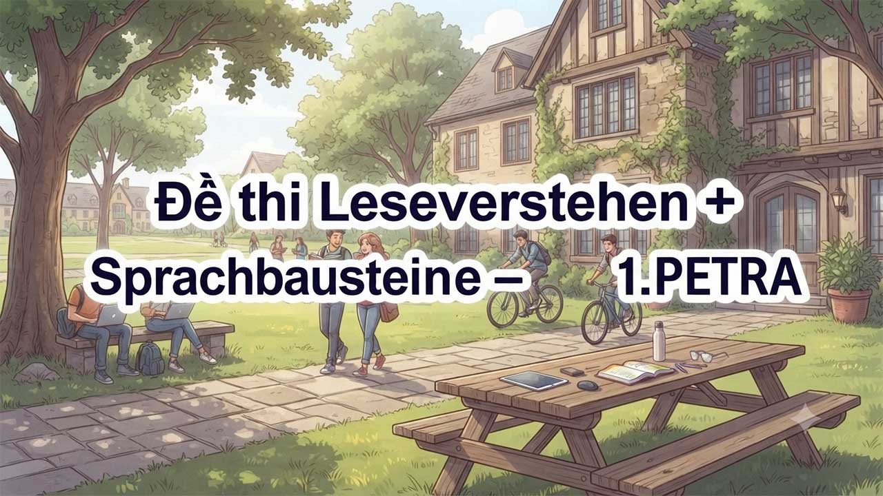 Đề thi Leseverstehen + Sprachbausteine – 1. PETRA