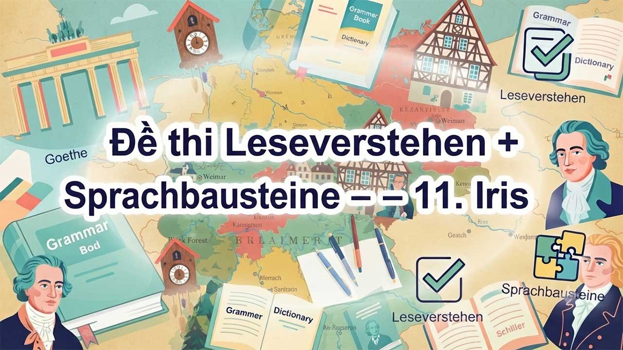 Đề thi Leseverstehen + Sprachbausteine – 11. Iris