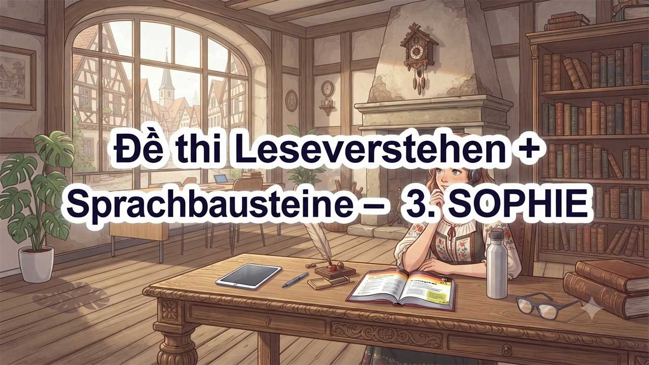 Đề thi Leseverstehen + Sprachbausteine – 3. SOPHIE