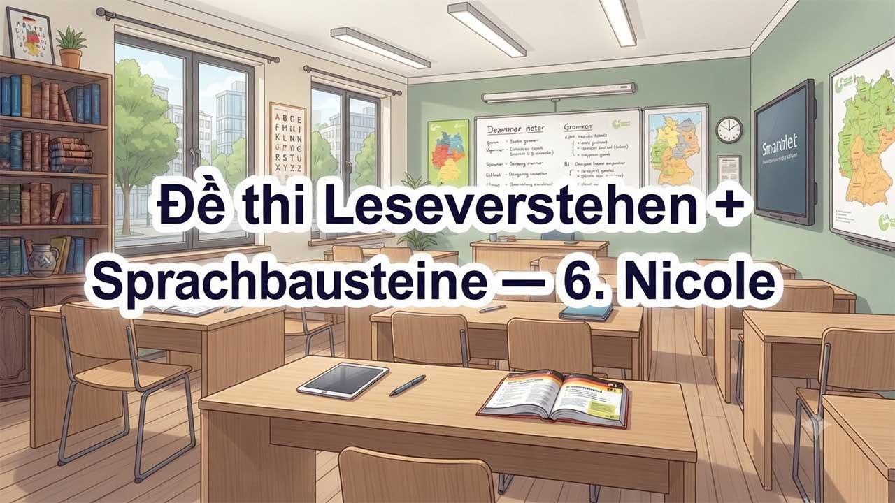 Đề thi Leseverstehen + Sprachbausteine – 6. Nicole