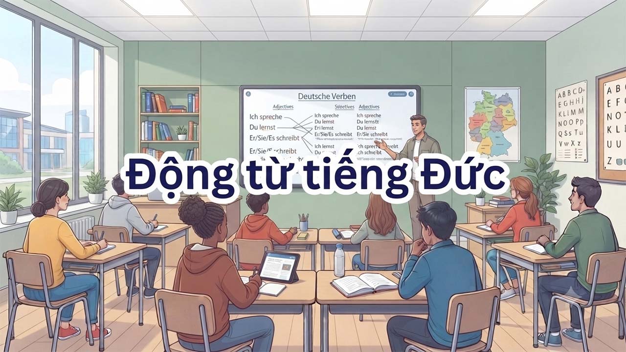 Động từ tiếng Đức: Cách chia, các loại và ngữ pháp từ A1 đến B2