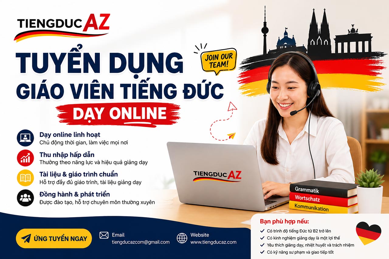 Tuyển dụng Giáo viên tiếng Đức