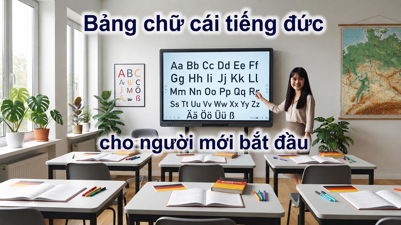 Bảng chữ cái tiếng Đức cho người mới bắt đầu