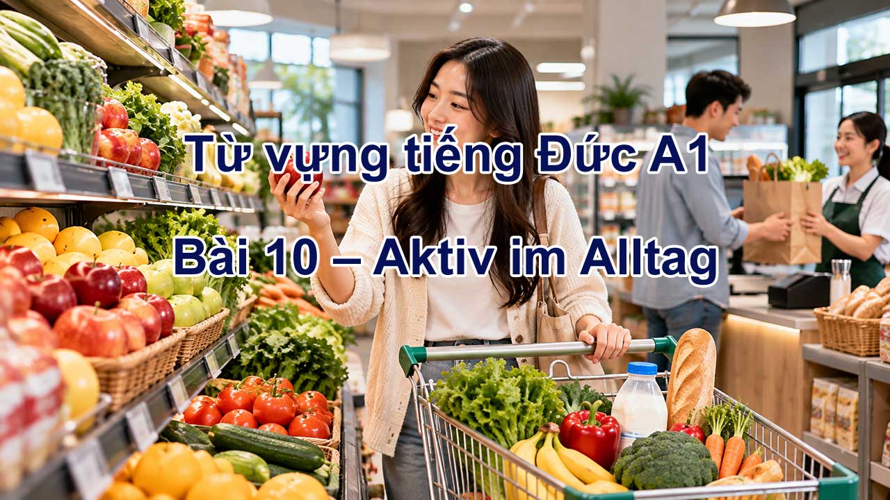 Từ vựng tiếng Đức A1 bài 10 - Aktiv im Alltag