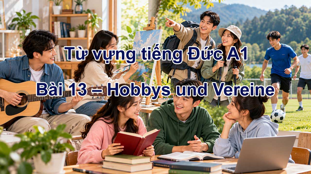 Từ vựng tiếng Đức A1 bài 13 - Hobbys und Vereine