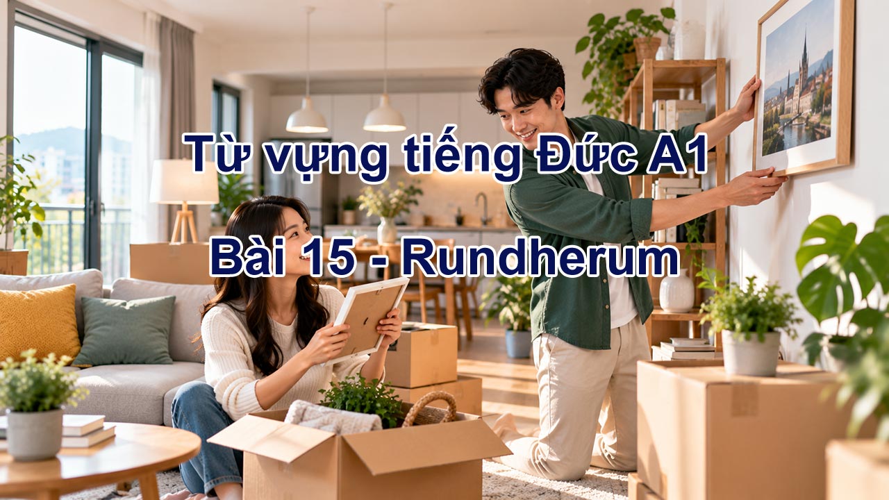 Từ vựng tiếng Đức A1 bài 15 - Rundherum