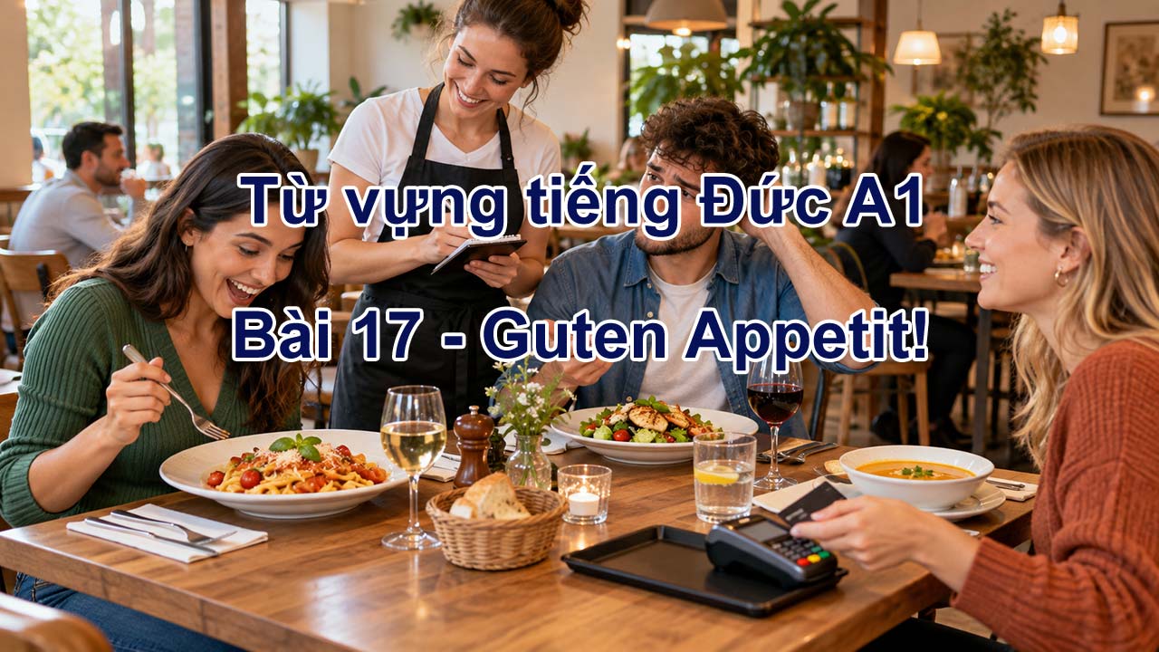 Từ vựng tiếng Đức A1 bài 17 - Guten Appetit!