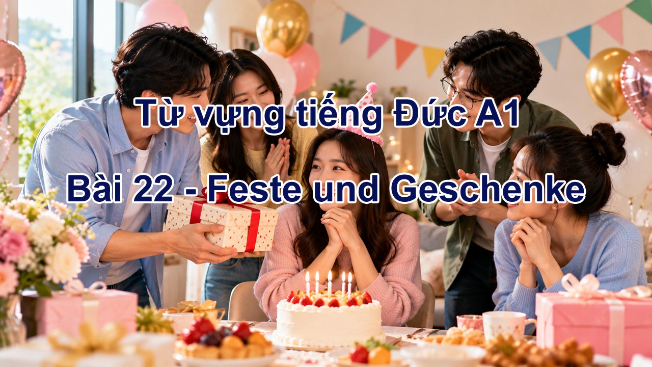 Từ vựng tiếng Đức A1 bài 22 - Feste und Geschenke