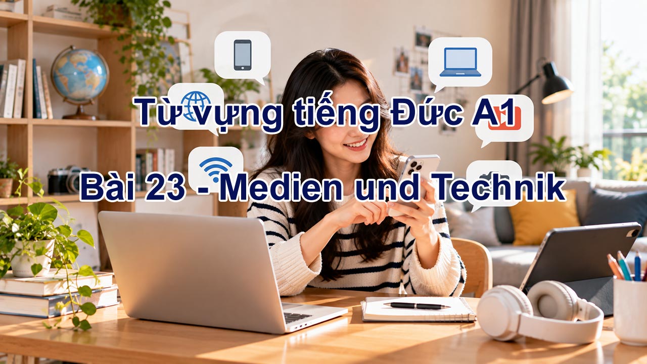 Từ vựng tiếng Đức A1 bài 23 - Medien und Technik